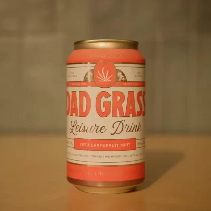 Dad Grass THC Drink – Yuzu Grapefruit Mint - Quantity (Cans)#6 Pack>12 Pack>18 Pack>24 Pack