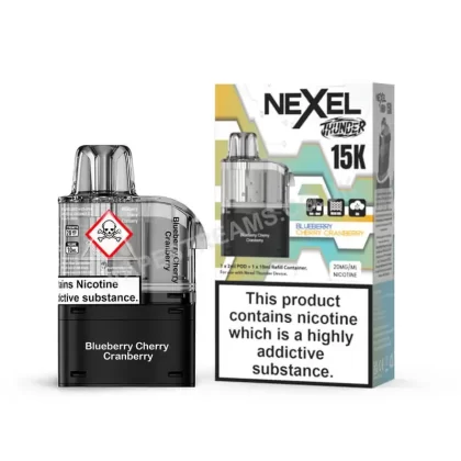 Nexel Thunder 15K Blueberry Cherry Cranberry Pods - Vapestreams Co