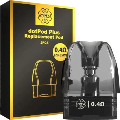 Dotmod Dotpod Plus Replacement Pods - Pod#0.4ohm>0.6ohm>0.8ohm>1.0ohm