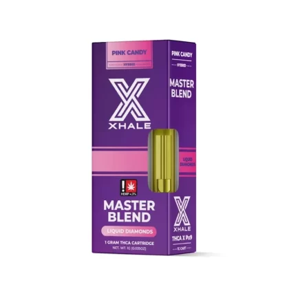 Xhale THC-A Blend Pink Candy Cartridge – 1000mg - Option#Cartidge + E420 Battery (35% off)>Single Cart