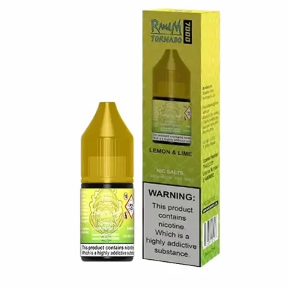 LEMON LIME NICOTINE SALT E-LIQUID BY R AND M