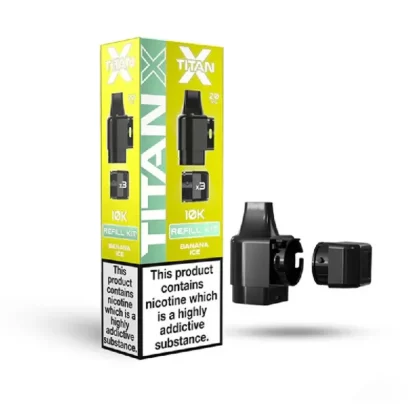 Titan X Prefilled Pod Banana Ice - Nicotine Strength#20mg (7B39E1) (7B39E1)