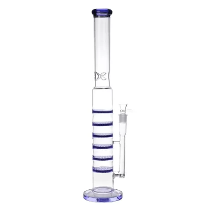 The Sestina Bong – 24 inches huge glass bong - Color#Black>Blue>Green>Grey