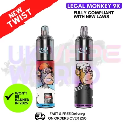 Legal Monkey 9000 9K Puff Twist Kit | £8.99