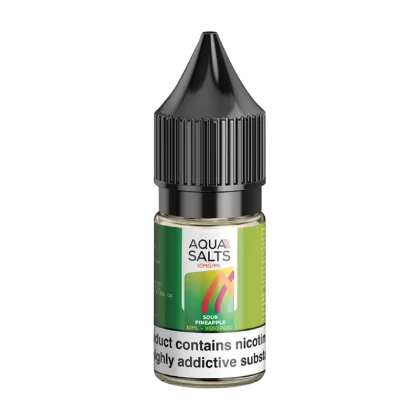 Sour Pineapple Nic Salt by Aqua Salts 10ml - 20mg - Vape Product (529E3C)