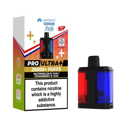 Watermelon B' Gum / Strawberry B' Gum Hayati Pro Ultra Plus Refill Pack - 20mg - Vape Product