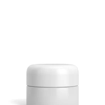 Child Resistant | Glossy White Glass Concentrate Containers w/ Cap | 32mm – 9mL – 320 Count