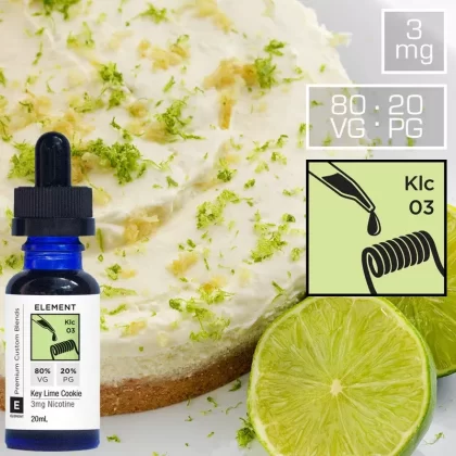 Element Sweet Key Lime Cookie 3mg 8020 High-Vapour Dripper E-Liquid
