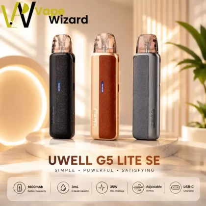 Uwell Caliburn G5 Lite SE Kit 35W 1600mAh 3ml in the UAE - Vapewizarddxb