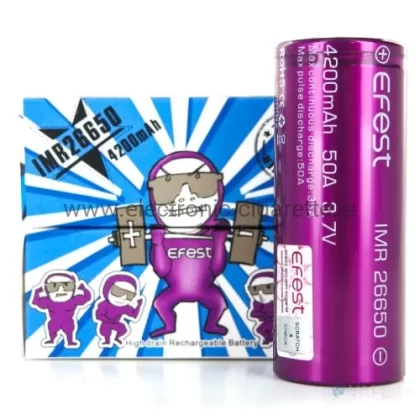 Efest IMR 26650 4200mah 50A Battery – Flat Top
