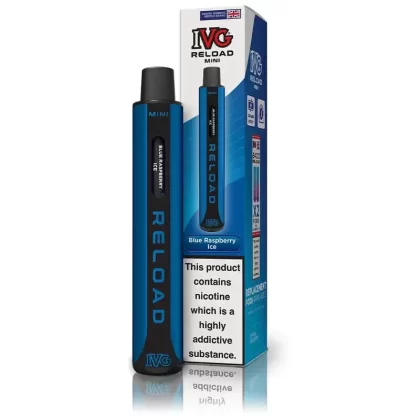 IVG Reload Mini Starter Pod Kit - Flavour#Blue Raspberry Ice>Blue Razz Cherry>Blue Razz Soda>Cherry Ice>Classic Menthol>Fizzy Cherry>Grape Ice>Kiwi Passionfruit Guava>Lemon & Lime>Pineapple (F533CC)