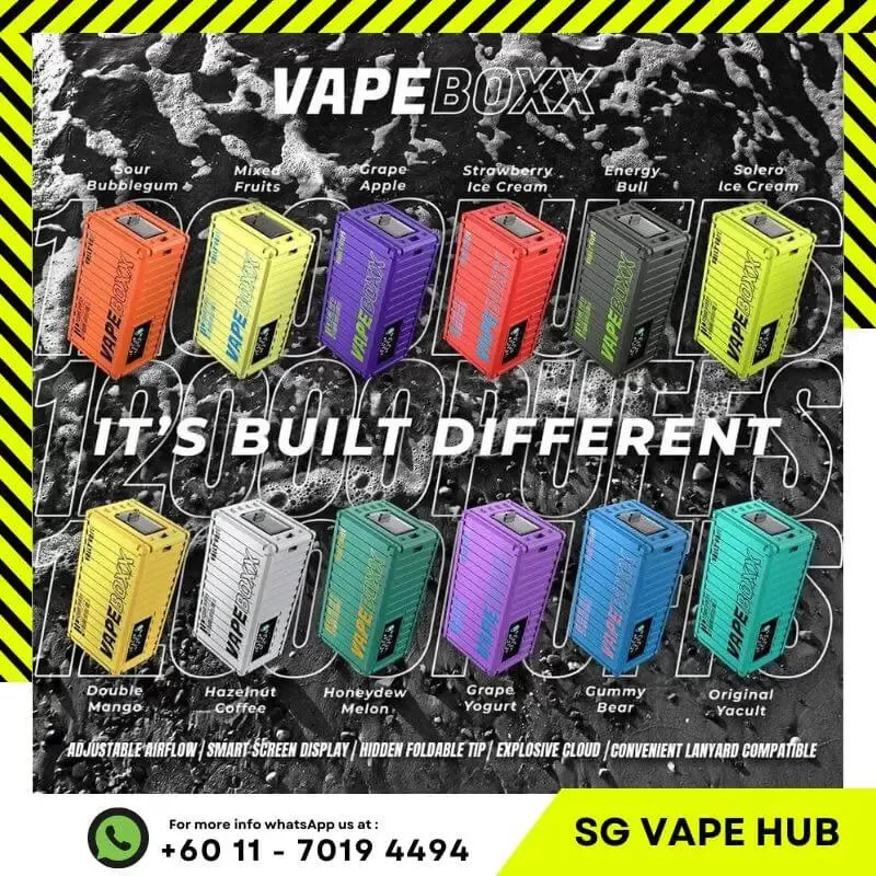 VAPEBOXX 12,000 Puffs - Strawberry Ice Cream - Image 2