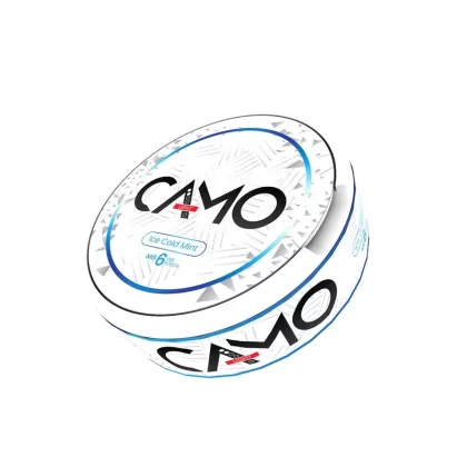 Camo Ice Cold Mint Nicotine Pouches – 20 Pouches - Strength#6mg>12mg>25mg