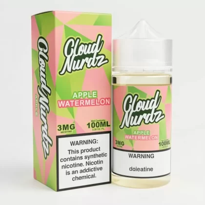 Apple Watermelon – Cloud Nurdz – 100mL – 70% VG E-Liquid - Vape Product; Vape Product, Vape Product (351431)