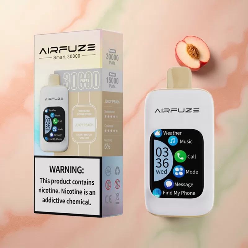 AirFuze Smart 30000 Juicy Peach 900mAh Type-C Touch - Image 2