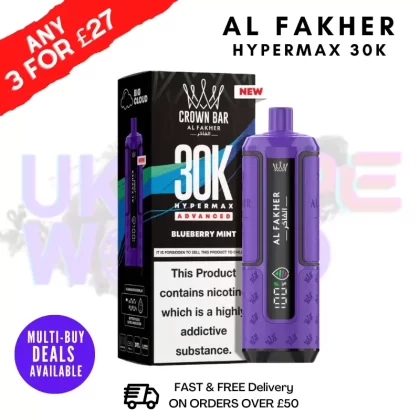Blueberry Mint Al Fakher 30K HyperMax Pod Kit
