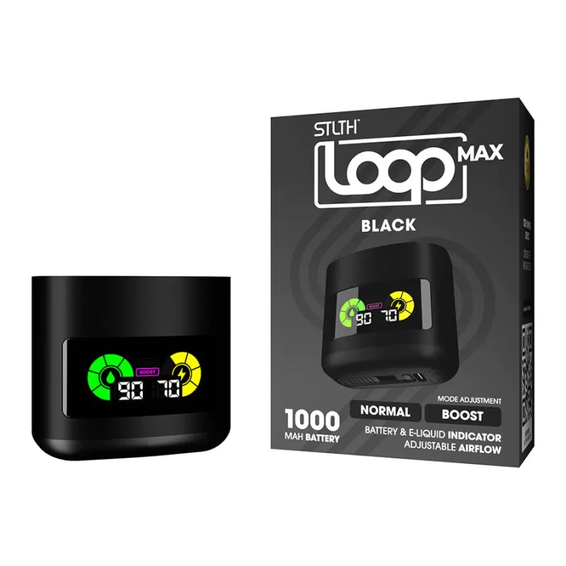 STLTH Loop Max Closed Pod Device - Black, Blue