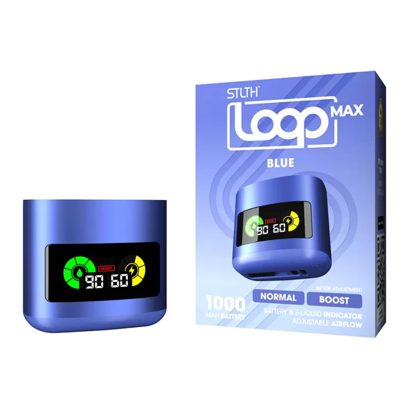 STLTH Loop Max Closed Pod Device - Black, Blue - Image 2
