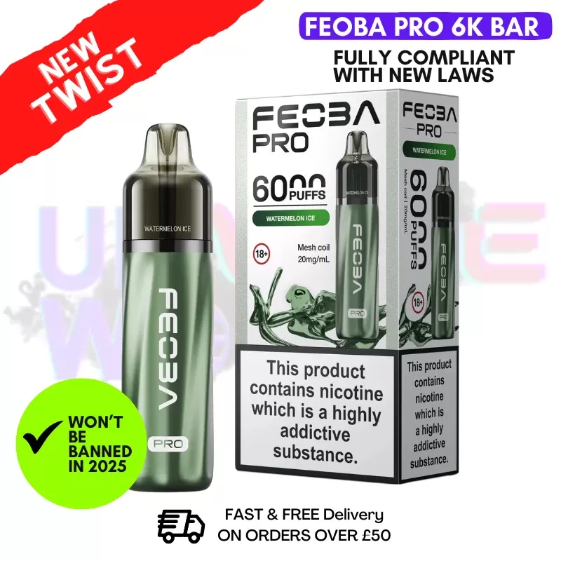 Watermelon Ice Feoba Pro 6000 6K Puff Pod Kit