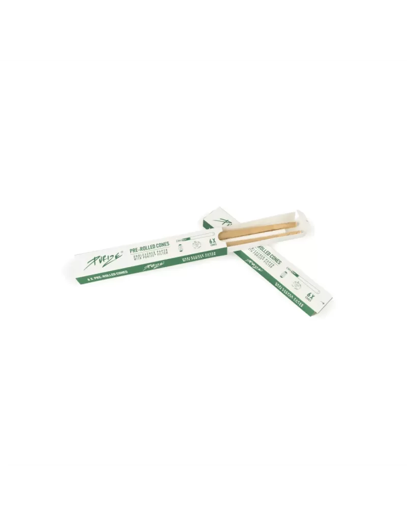 Purize – pre-rolled cones 6 pcs unbleached with carbon filter