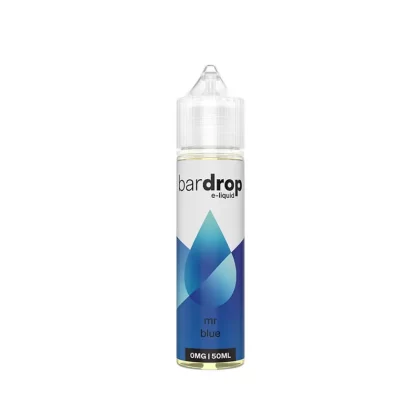 Bar Drop Mr Blue 50ml Shortfill E-Liquid - Vapestore Co