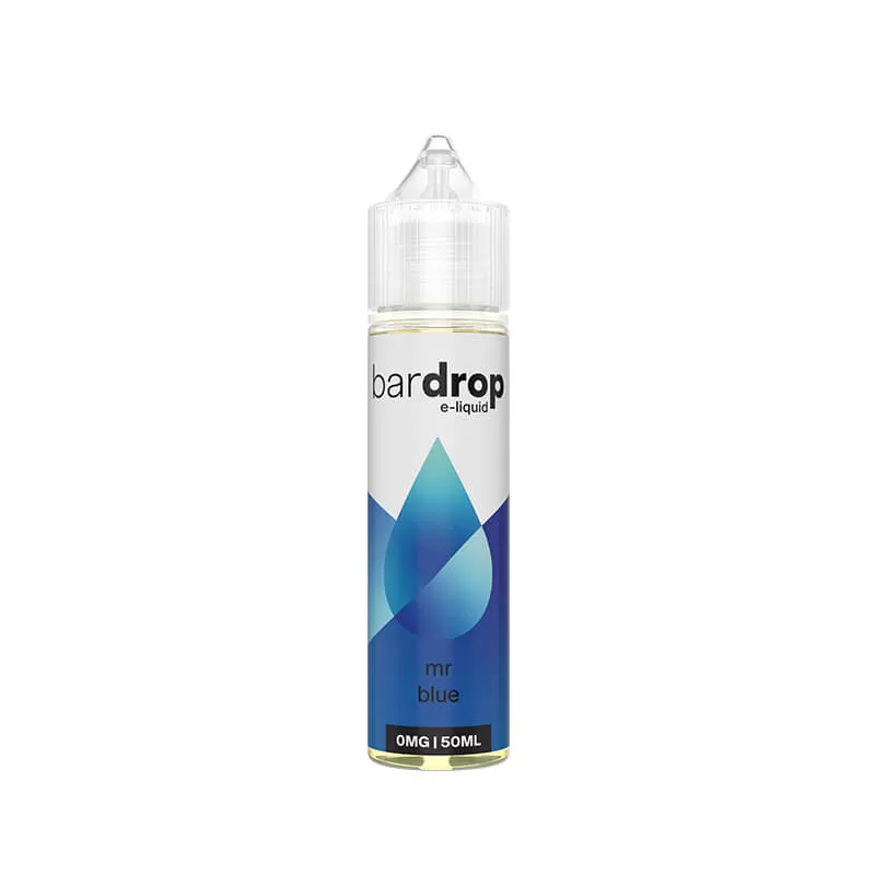Bar Drop Mr Blue 50ml Shortfill E-Liquid - Vapestore Co