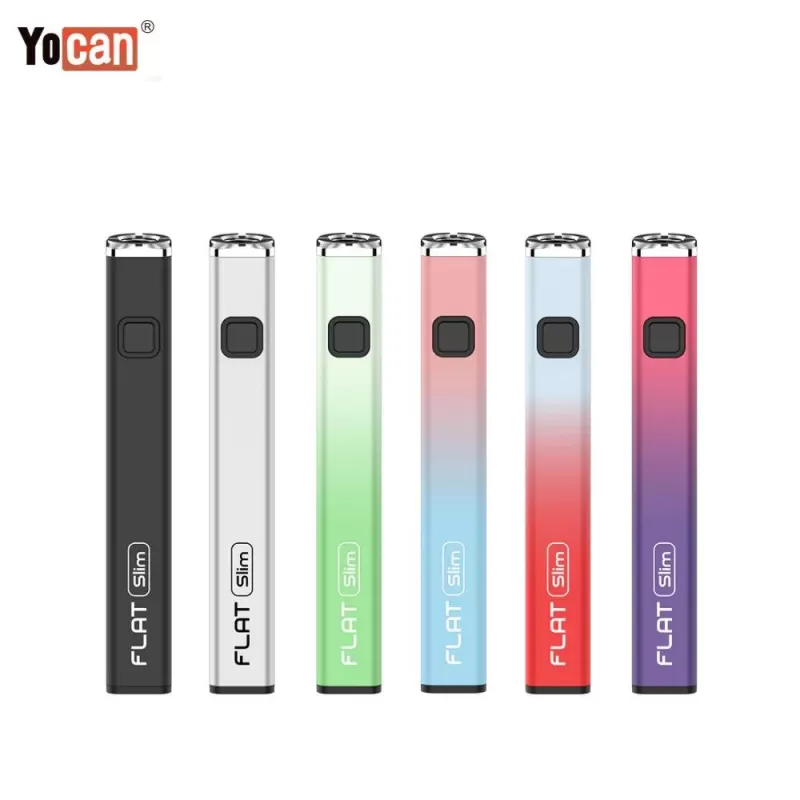 Yocan Flat Slim 510 Battery - black, silver (E70CD5) - Image 2