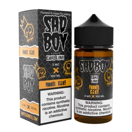 SADBOY E-Liquid - Funnel Cake 100ML - Cake Line Series - 0MG