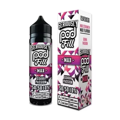SERIOUSLY POD FILL MAX 50/50 GUAVA PASSION 40ML SHORTFILL E-LIQUID
