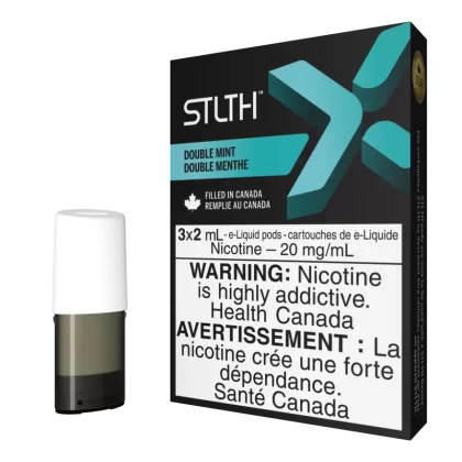 STLTH X Pod Pack - Double Mint - 20 mg/mL (promo)(wholeseller) - Excise ON, 20 mg/mL (promo)(wholeseller) - Excise AB