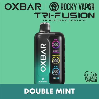 Rocky Vapor Oxbar Tri Fusion Disposable Vape – Double Mint