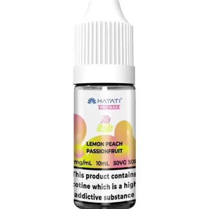 Hayati Pro Max Lemon Peach Passionfruit Nic Salt Vape Juice - 20mg