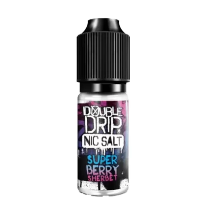 Double Drip Super Berry Sherbet Nic Salt Vape Juice - 10 Pack - Strength 20mg