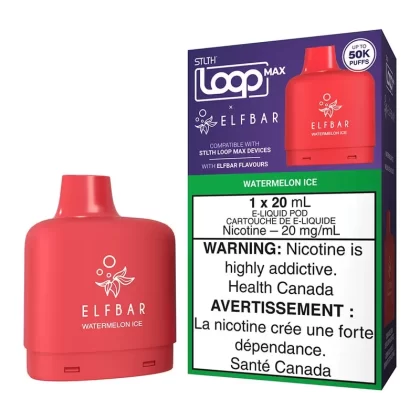 STLTH Loop Max X Elf Bar E-Liquid Pod Pack – Watermelon Ice 20ml - 20mg/mL