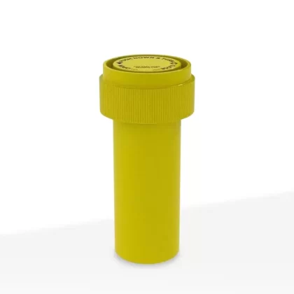 Child Resistant | Opaque Yellow Reversible Cap Vials - Vape Store