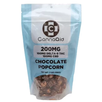 CannaAid Delta 9 + CBD Chocolate Popcorn – 200mg