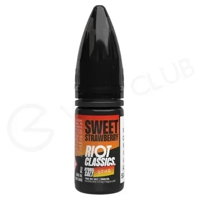 Sweet Strawberry Hybrid Salt E-Liquid by Riot Squad
