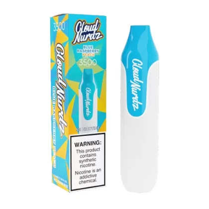 Blue Raspberry Peach Disposable Pod (3500 Puffs) by Cloud Nurdz Disposables - Vape Product, Vape Product