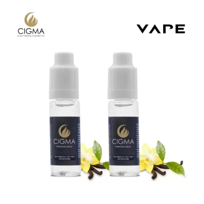 Cigma e-Liquid – Vanilla 0mg 10ml Bottle x 2 Pack | Cigee