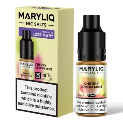 CHERRY LEMON MINT NIC SALT E LIQUID BY MARYLIQ