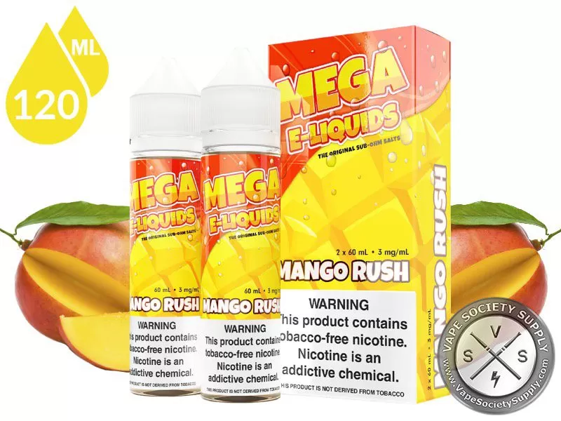 Mango Rush MEGA E-LIQUIDS 2x60ml