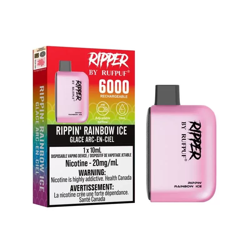 RUFPUF Ripper 6000 Disposable – Rippin’ Rainbow Ice