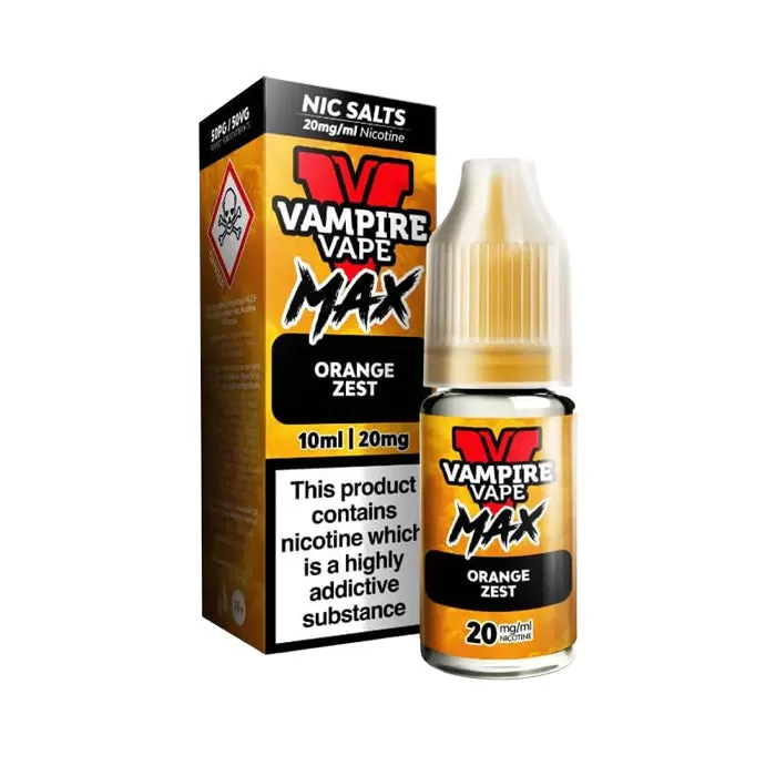 Orange Zest Nic Salt E-Liquid by Vampire Vape Max - Ukecigstore