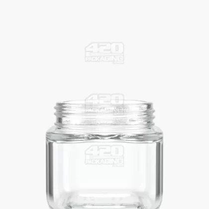 POLLEN GEAR | SoftSquare Clear Glass Jar | 46mm – 3.75oz – 72 Count - Ejuicewarehouse