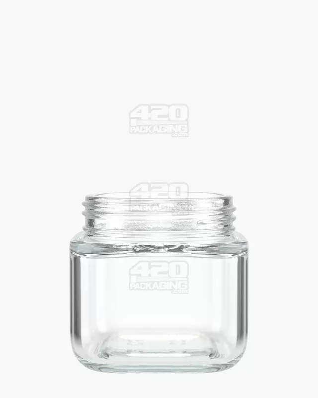 POLLEN GEAR | SoftSquare Clear Glass Jar | 46mm – 3.75oz – 72 Count - Ejuicewarehouse