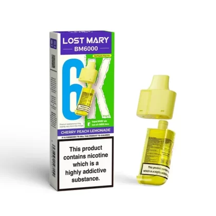 Lost Mary BM6000 Cherry Peach Lemonade Pods