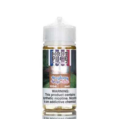 MRKT PLCE E-Liquid - Brazberry Grape Acai - 100mL - 6mg