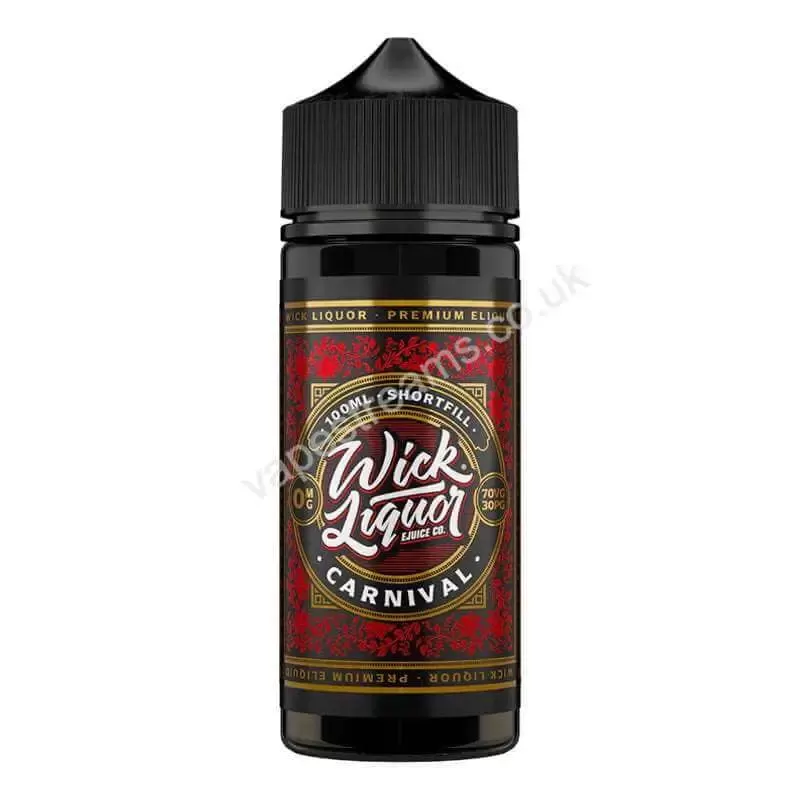 Wick Liquor Carnival 100ml E-Liquid Shortfill - Vapestreams Co