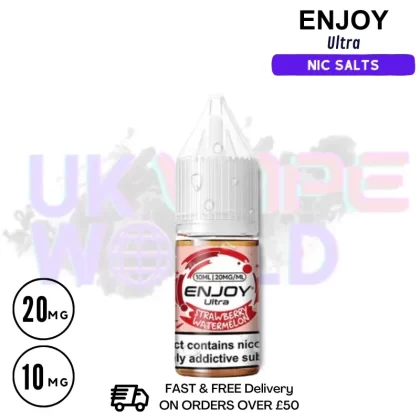 Strawberry Watermelon Enjoy Ultra 9000 9K Nic Salt 10ML eLiquid