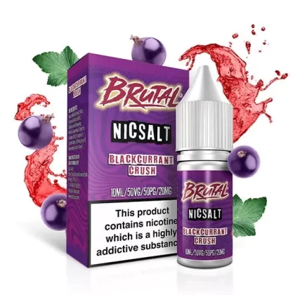 JUST JUICE BRUTAL BLACKCURRANT CRUSH 10ML NIC SALT E-LIQUID
